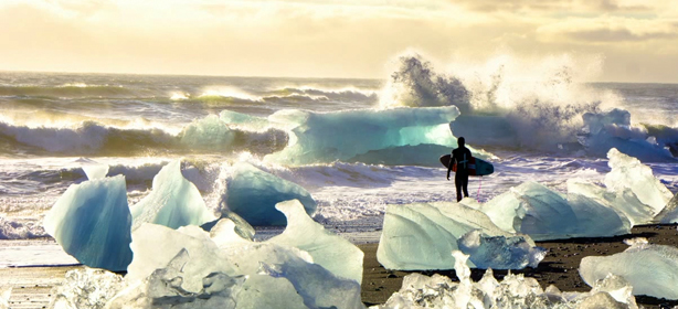 Chris Burkard Surfing Cold water