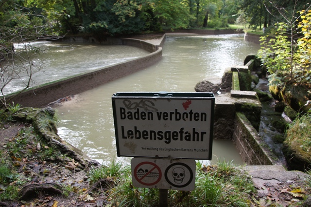 Eisbach Bade Kurve Im Trockenen Ohne Wasser