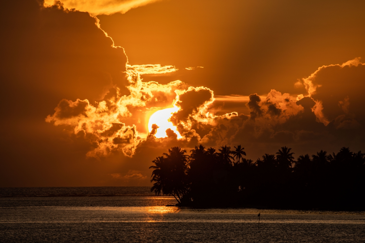 Malediven Central Atolls Sunset
