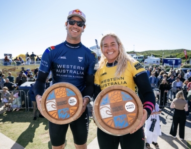 Introbild - Gabriela Bryan und Jordy Smith gewinnen Western Australia Margaret River Pro