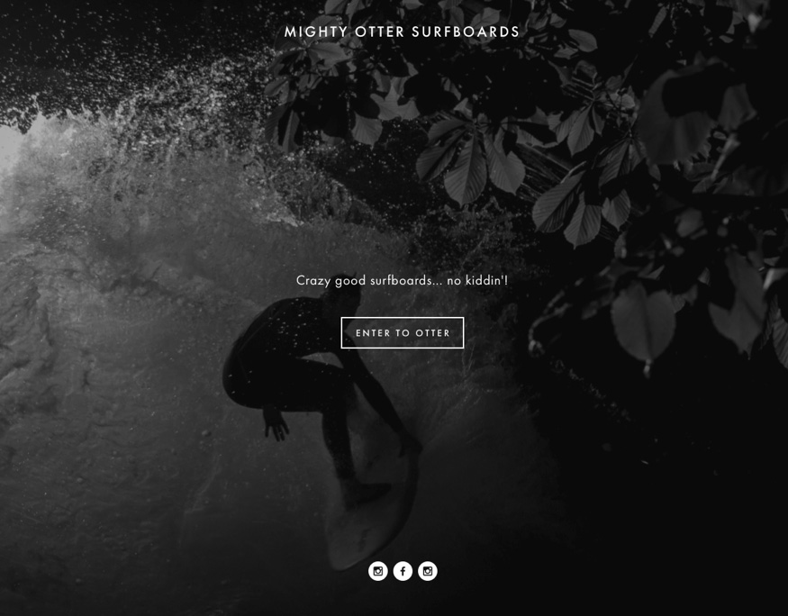 Mighty Otter Surfboards Website