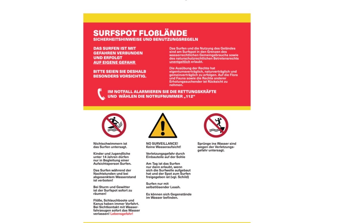 Surfregeln Flosslande Munchen